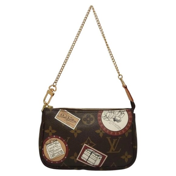 LOUIS VUITTON Monogram Patch Mini Pochette Accessoires Pouch M95804 Auth 117... - Picture 2 of 16